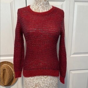 All Saints Red Crew Neck Sweater